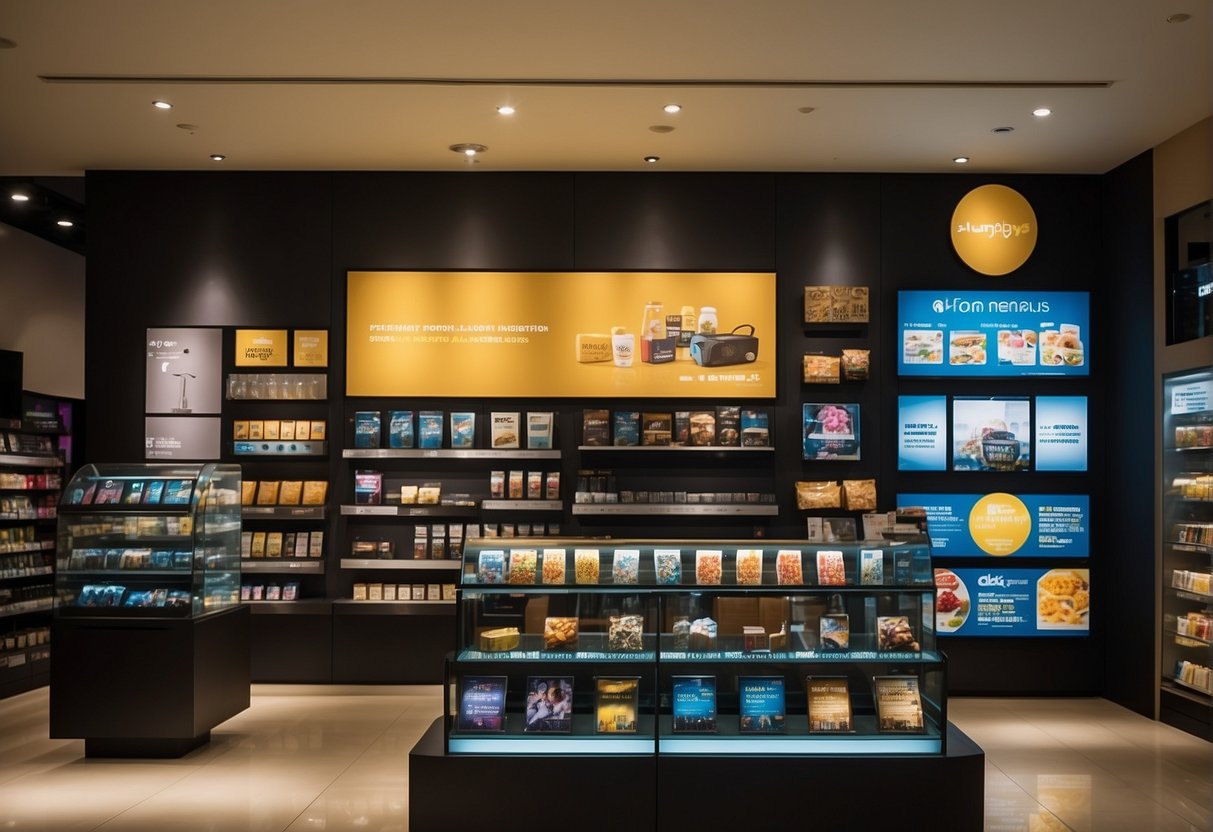 A bright, eye-catching display featuring "Exclusive Promotion Highlights" at an owndays store in Singapore