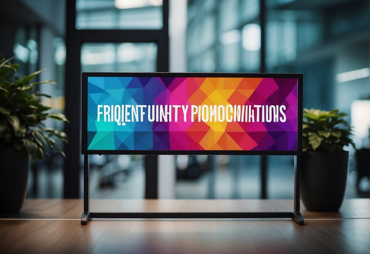 A colorful banner with "Frequently Asked Questions fresh promotions Singapore" displayed prominently