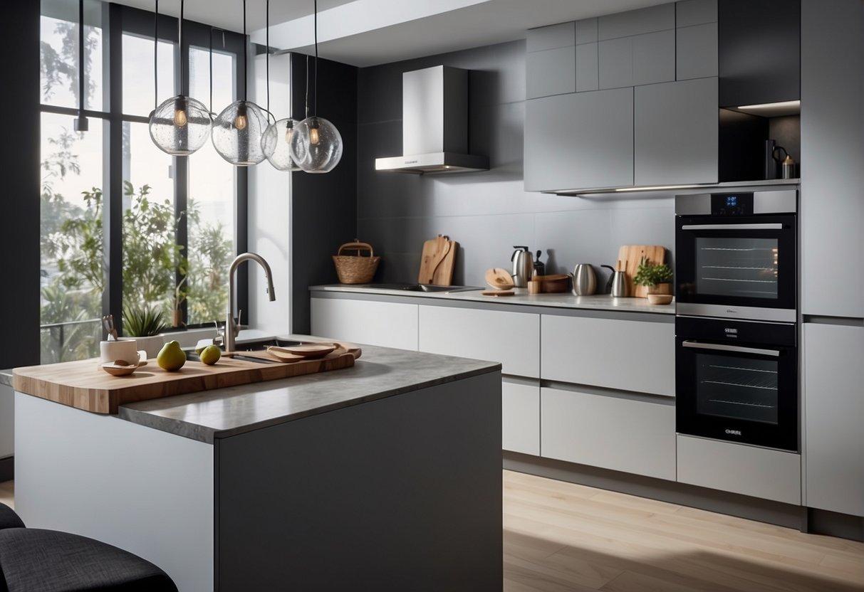 A modern kitchen with sleek, durable fixtures, highlighted by exclusive offers from Grohe in Singapore