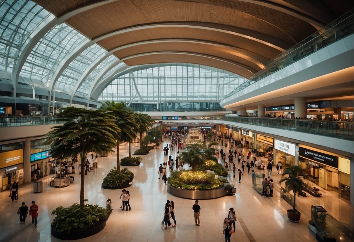 Changi Airport Terminal 2 Tech Deals istudio promotions, a bustling scene of electronic gadgets and enthusiastic shoppers
