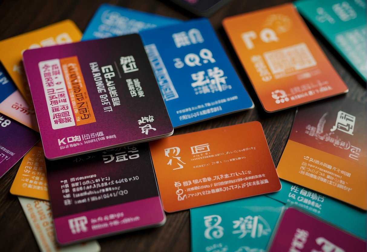 A stack of FAQ cards with the "Frequently Asked Questions kyuu by shunsui promotions singapore" logo, surrounded by colorful promotional materials