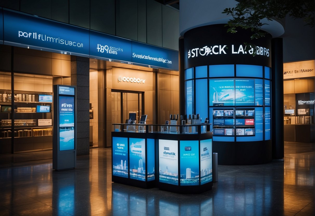 The lab series promotion in Singapore features sleek, modern displays and vibrant branding in a bustling urban setting