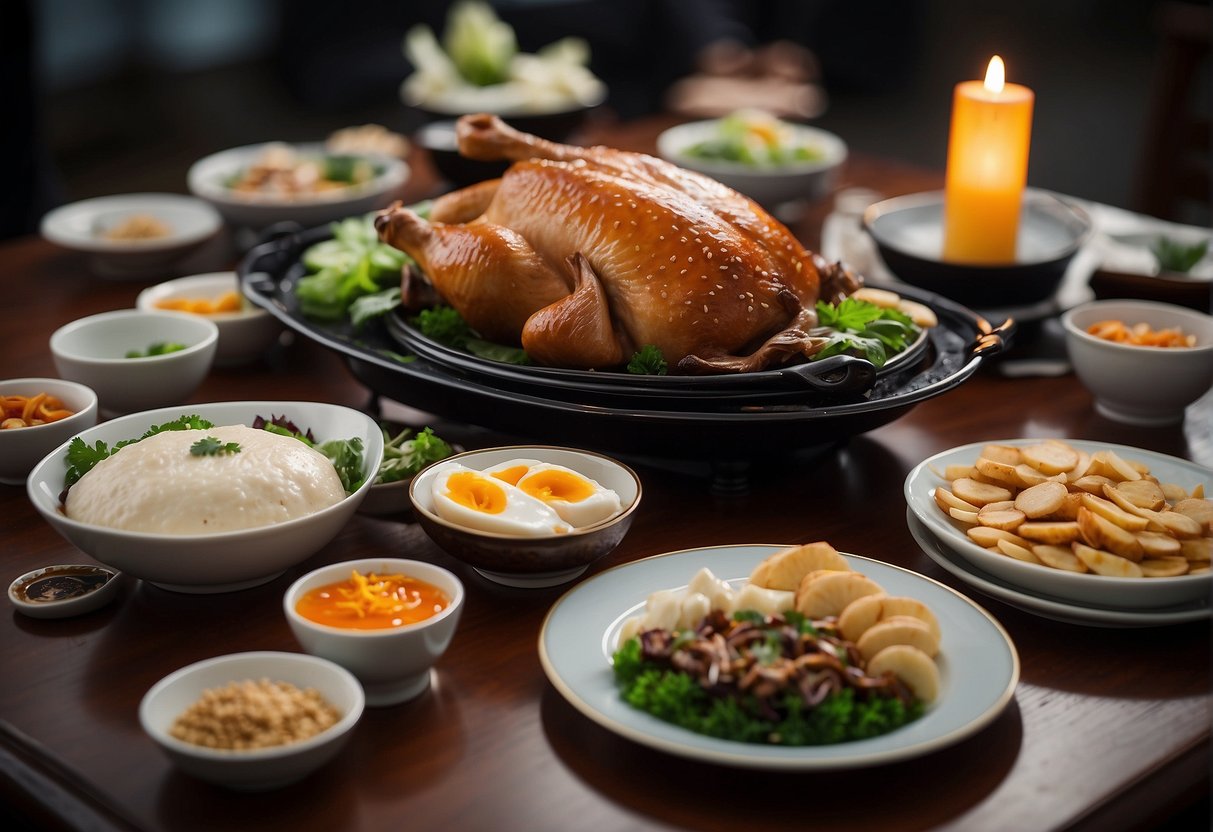 A table adorned with premium add-ons and distinctive features for Peking duck promotions in Singapore