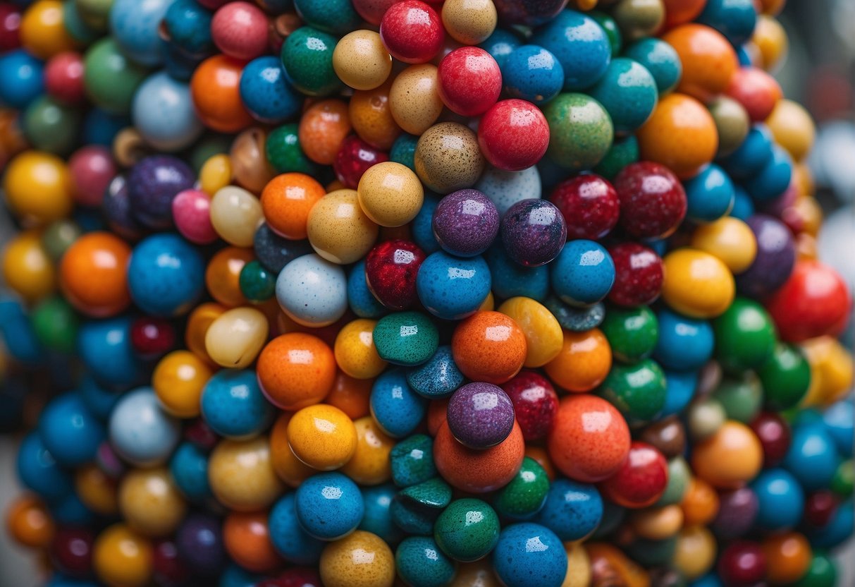 Vibrant circles of various sizes and colors fill the bustling streets of Singapore, representing the lively and diverse promotions of Circles Life