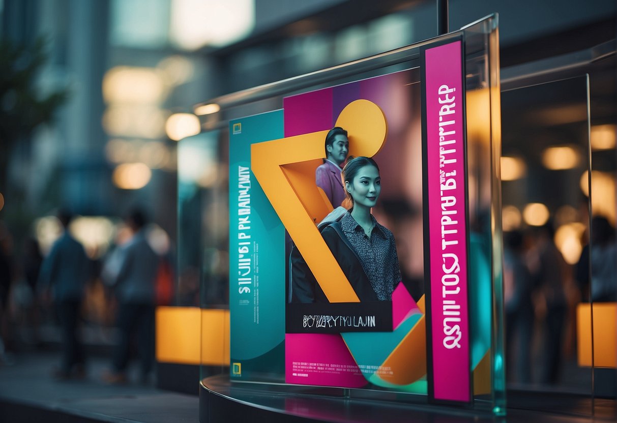 A promotional poster with bold text "Frequently Asked Questions" and "boyzilian promotions singapore". Vibrant colors and modern font