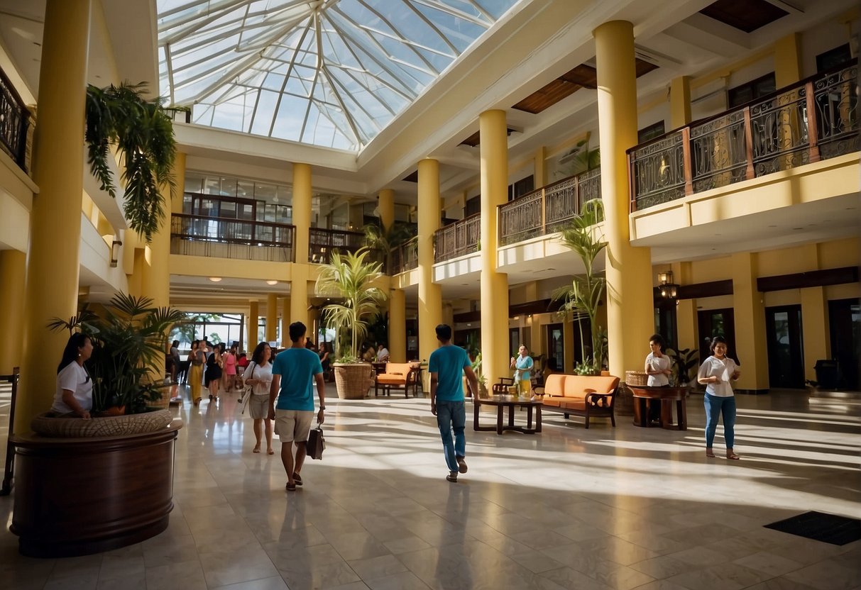 The Bellevue Hotel in Bohol is bustling with guests availing of the Singapore promo. The lobby is filled with people asking frequently asked questions