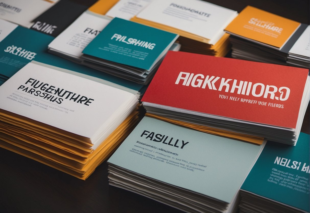 A stack of promotional materials for Skillshare in Singapore, with a banner displaying "Frequently Asked Questions" in bold lettering