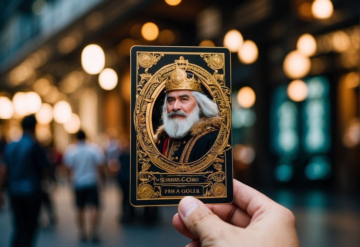 The sheriff of Nottingham is dealing promotional cards in Singapore