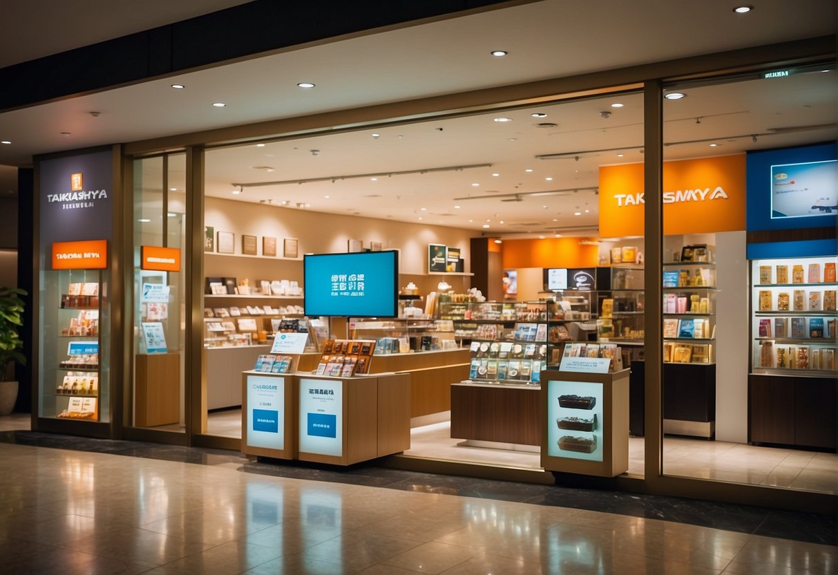 Takashimaya's latest promotions display various products with vibrant colors and eye-catching designs, drawing in shoppers with enticing deals and discounts