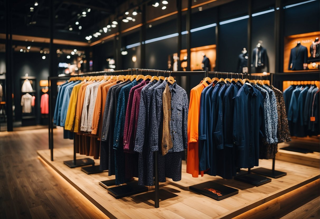 Vibrant display of exquisite apparels on sale at Superdry promotions in Singapore