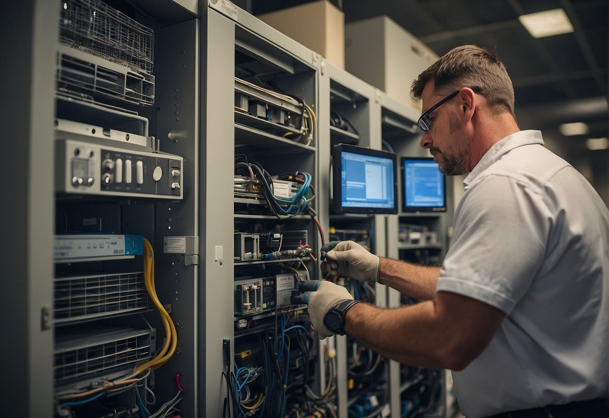 A technician selects HVAC materials and equipment for Kennesaw, GA, considering cost and performance