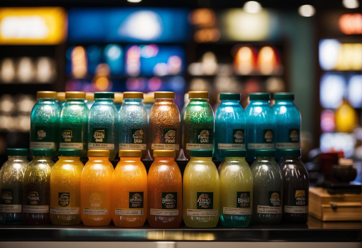 A bright spotlight shines on a display of Singapore's latest promo bonanza, showcasing the vibrant colors and enticing offers of Melaleuca promotions