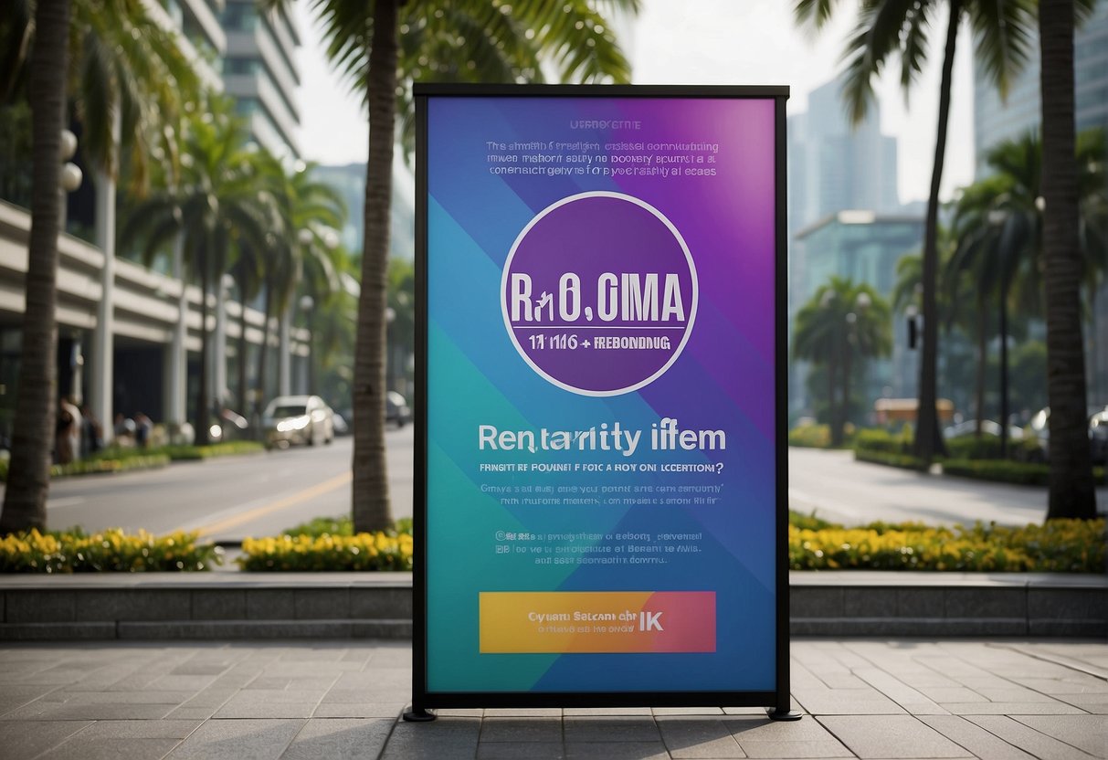 A colorful promotional banner for volume rebonding in Singapore with "Frequently Asked Questions" displayed prominently