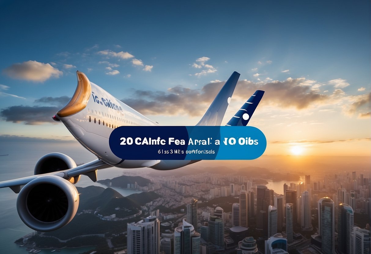 A promotional banner for 2024 airfare deals by GoIndigo in Singapore, featuring eye-catching graphics and bold text