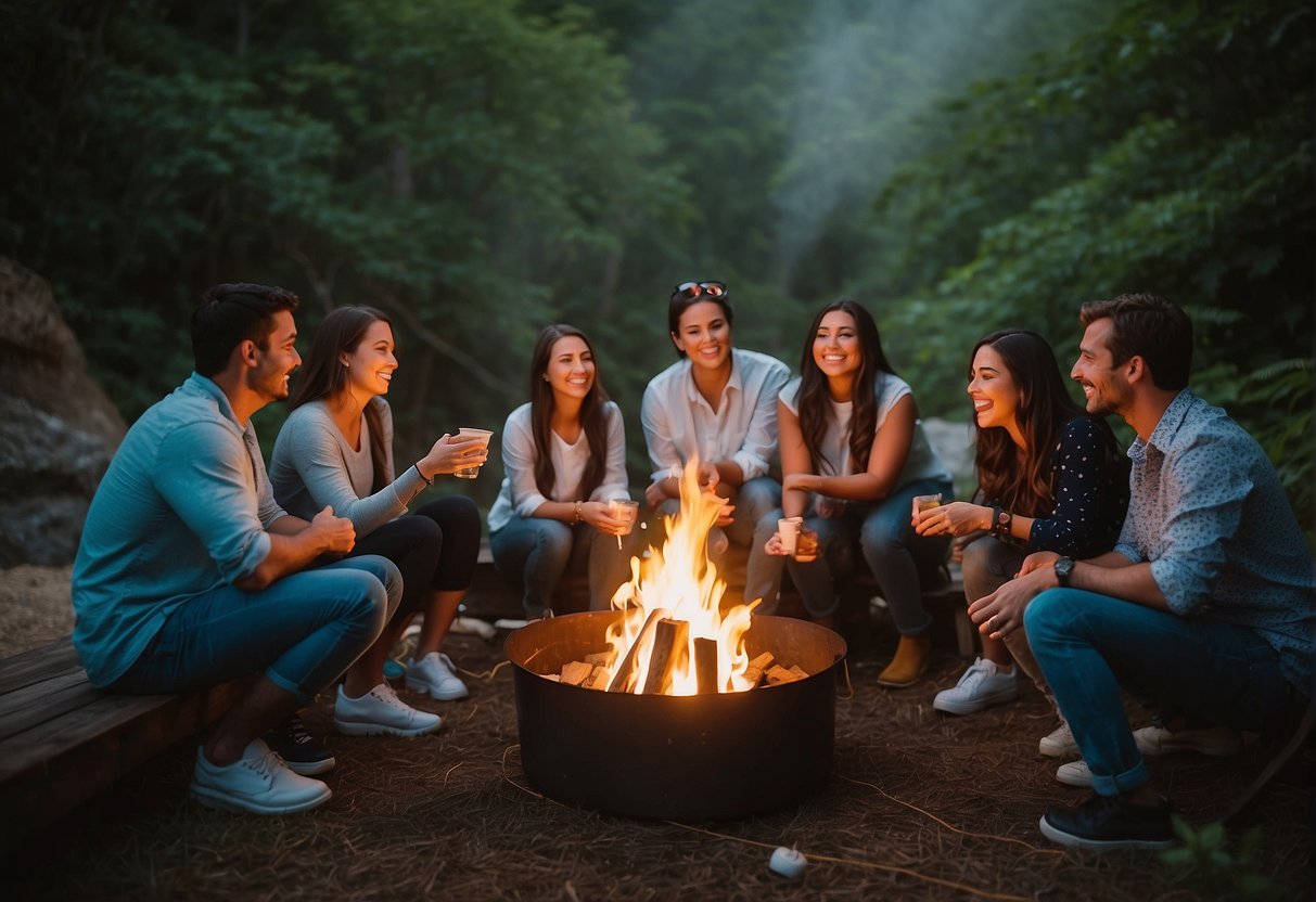 Guests gathered around a bonfire, roasting marshmallows and sharing stories. A group of friends embarked on a thrilling zip-lining adventure through a lush forest. A serene sunset boat cruise offered breathtaking views of the coastline