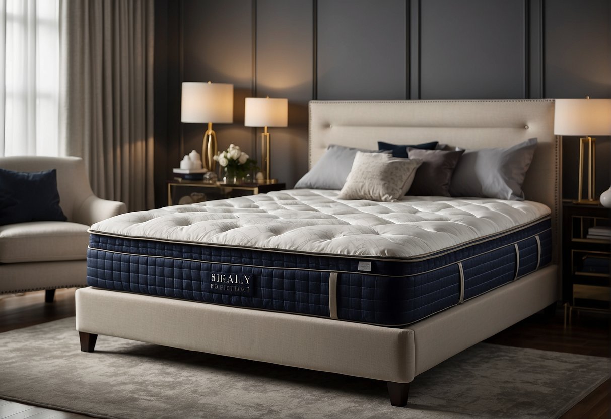 A luxurious mattress with "Exclusive 2024 Mattress Promotions" and "Sealy Promotions Singapore" displayed prominently