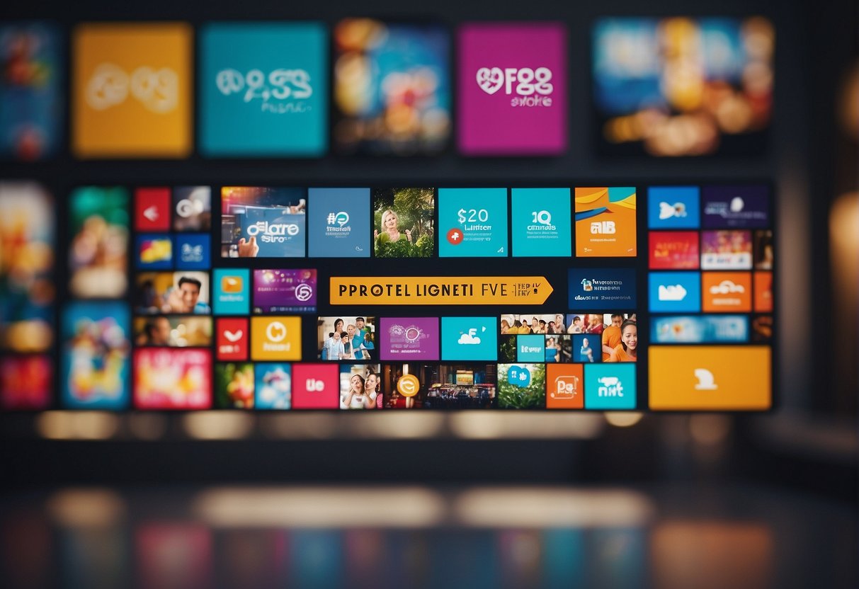 A colorful banner with "Frequently Asked Questions" and Singtel promotions in Singapore, surrounded by vibrant icons and symbols