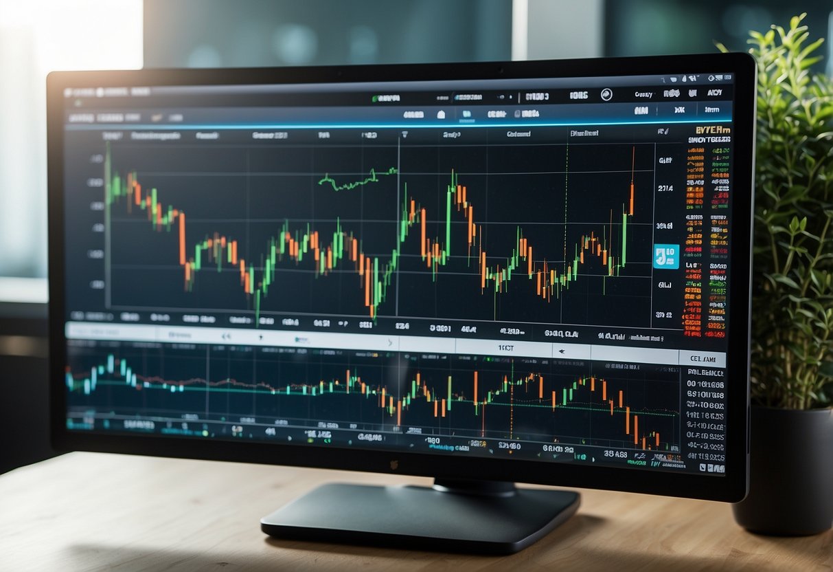 The XM trading platform interface displays real-time market data, charts, and trading tools. Multiple asset classes are available for trading, including forex, stocks, and commodities