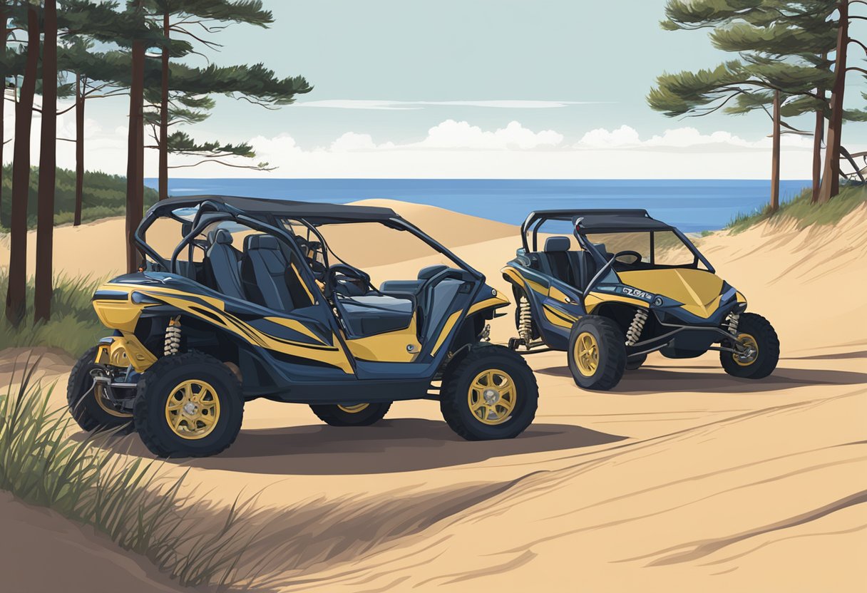 Dune buggies are being rented at Sleeping Bear Dunes