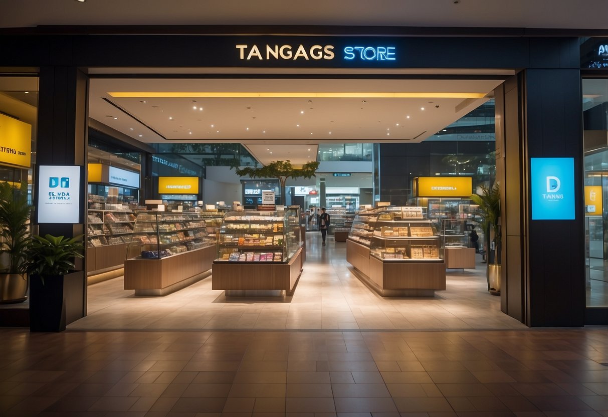 Tangs store in Singapore showcases 2024 promotions with bright signage and elegant displays