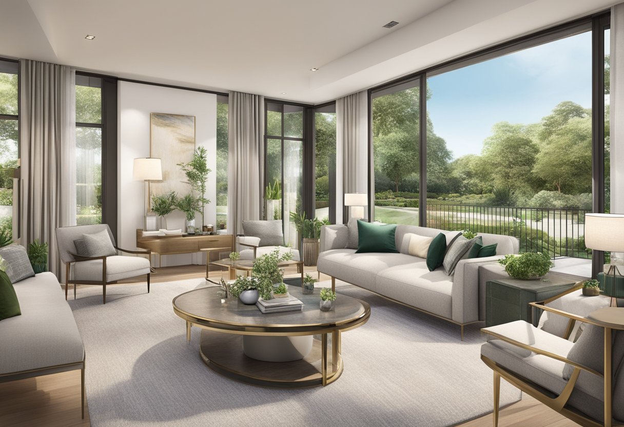 Esher's upscale lifestyle: elegant homes, lush greenery, and modern amenities