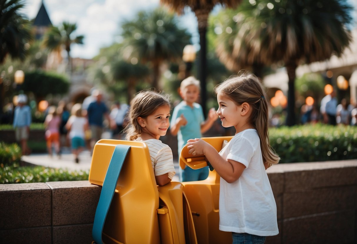 Families explore Orlando, visiting theme parks and enjoying kid-friendly activities like interactive museums and outdoor adventures