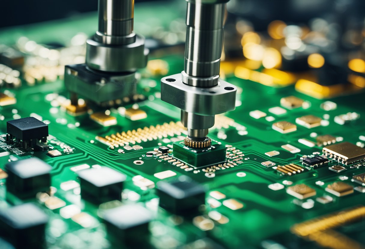 PCB assembly machines place components on circuit board