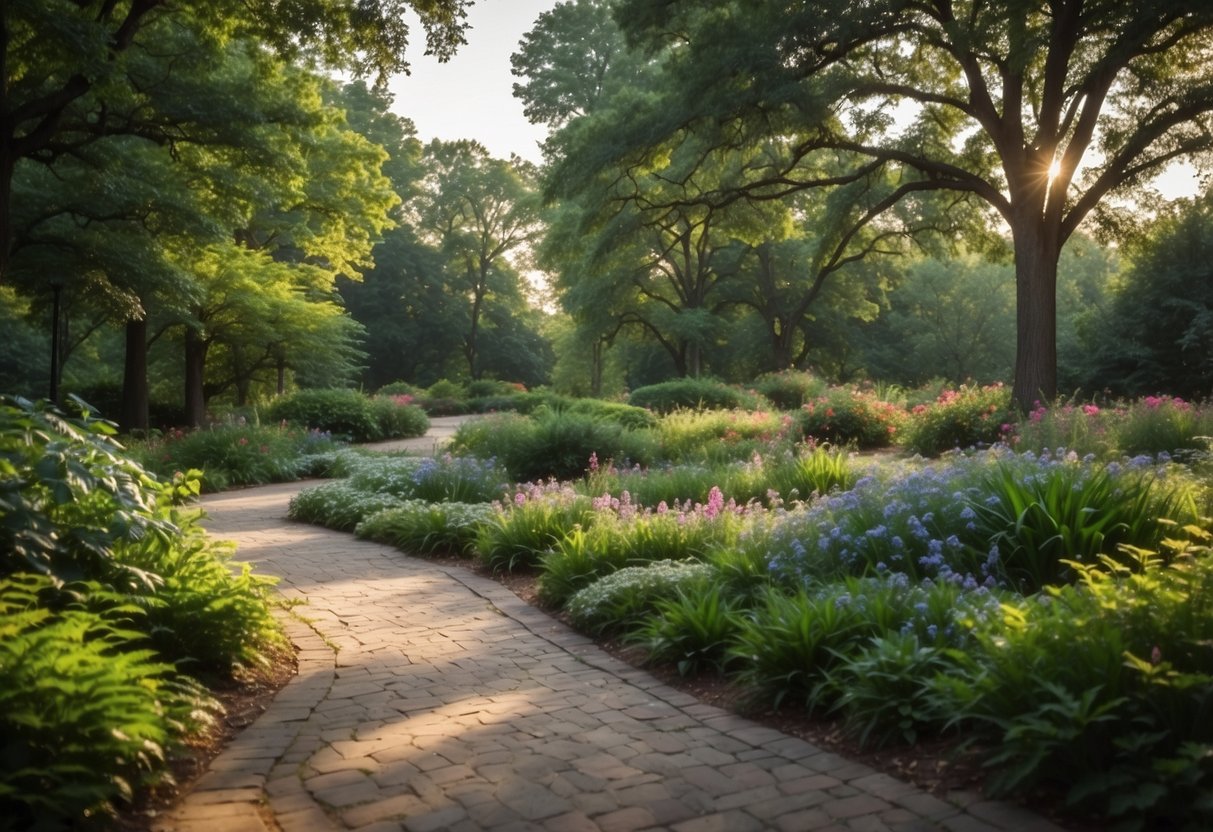 Lush greenery, vibrant flowers, and winding paths in Memphis parks and gardens. Perfect for outdoor enthusiasts