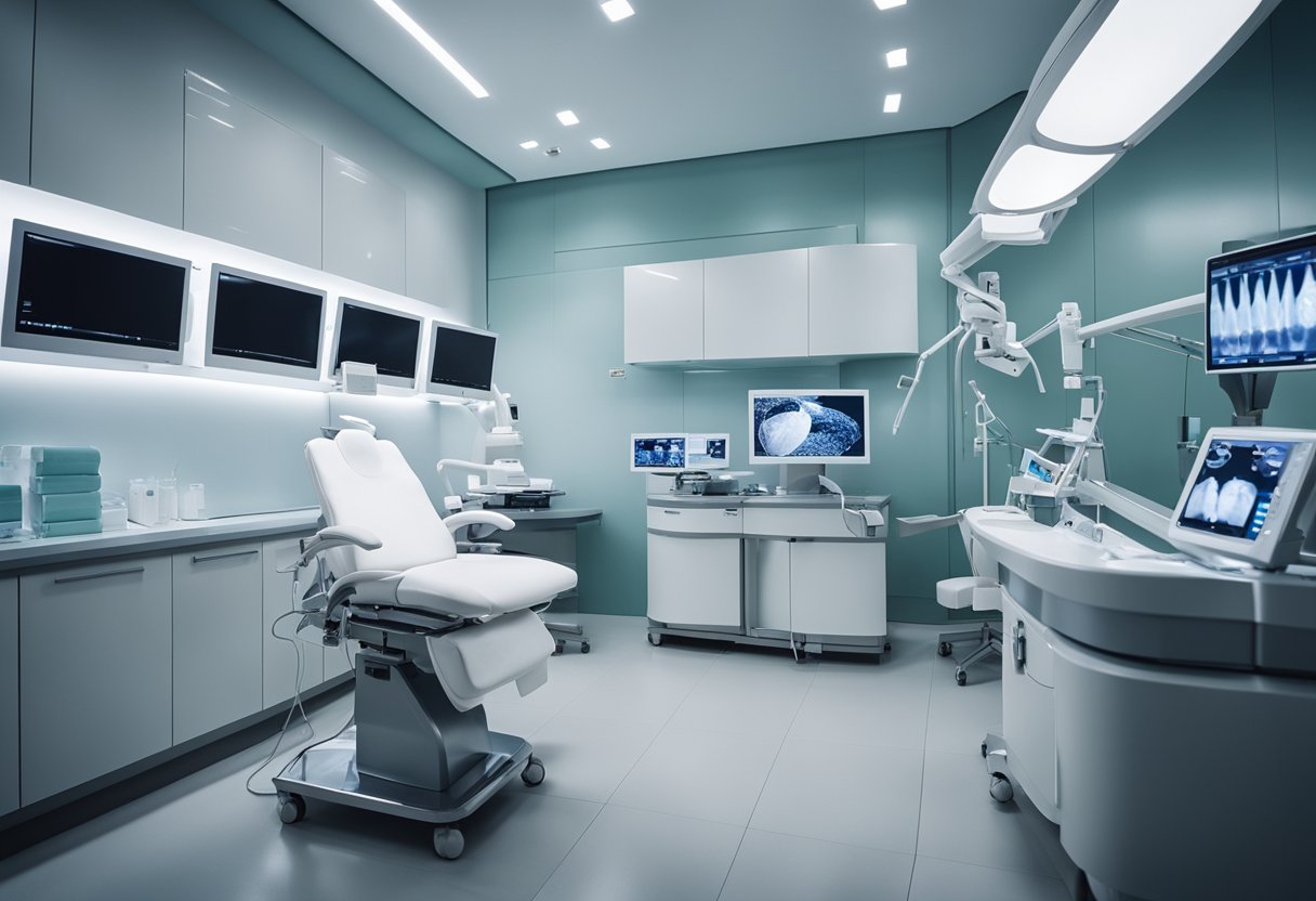 A modern surgical clinic in Istanbul showcases advanced cosmetic procedures, with state-of-the-art equipment and skilled surgeons refining body contours