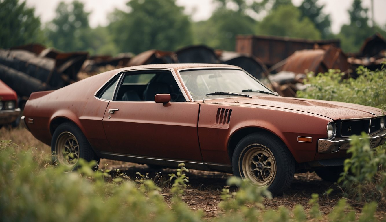 A red AMC AMX
