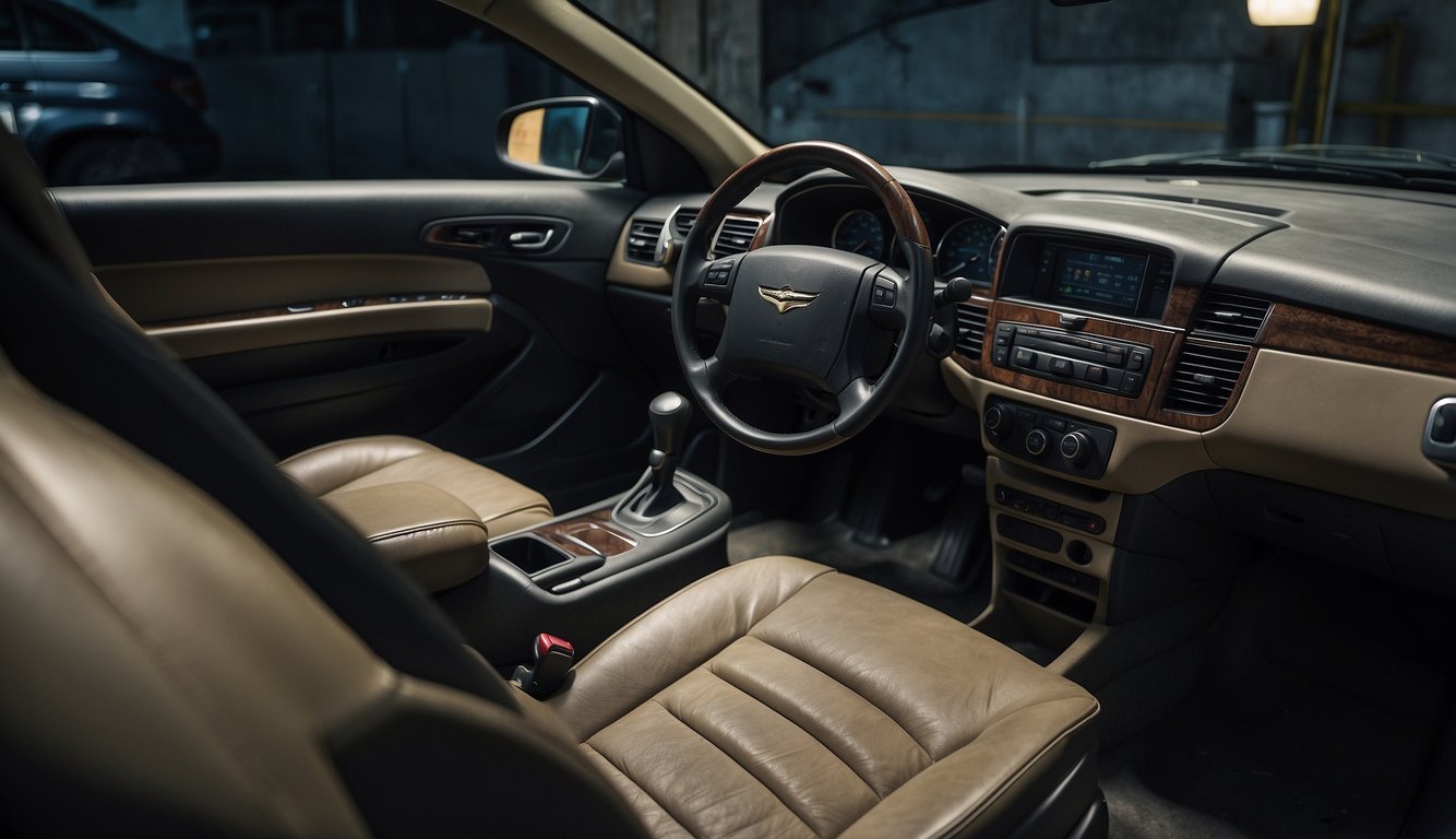 A Chrysler Sebring interior