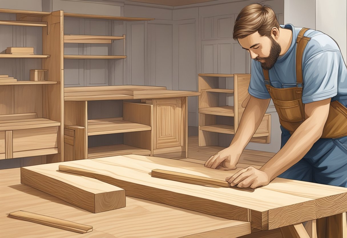 A carpenter uses poplar for furniture, while oak is used for flooring