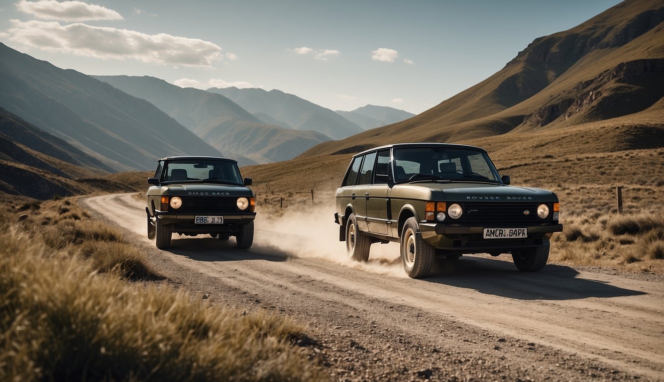 Two Range Rover Classic Cars