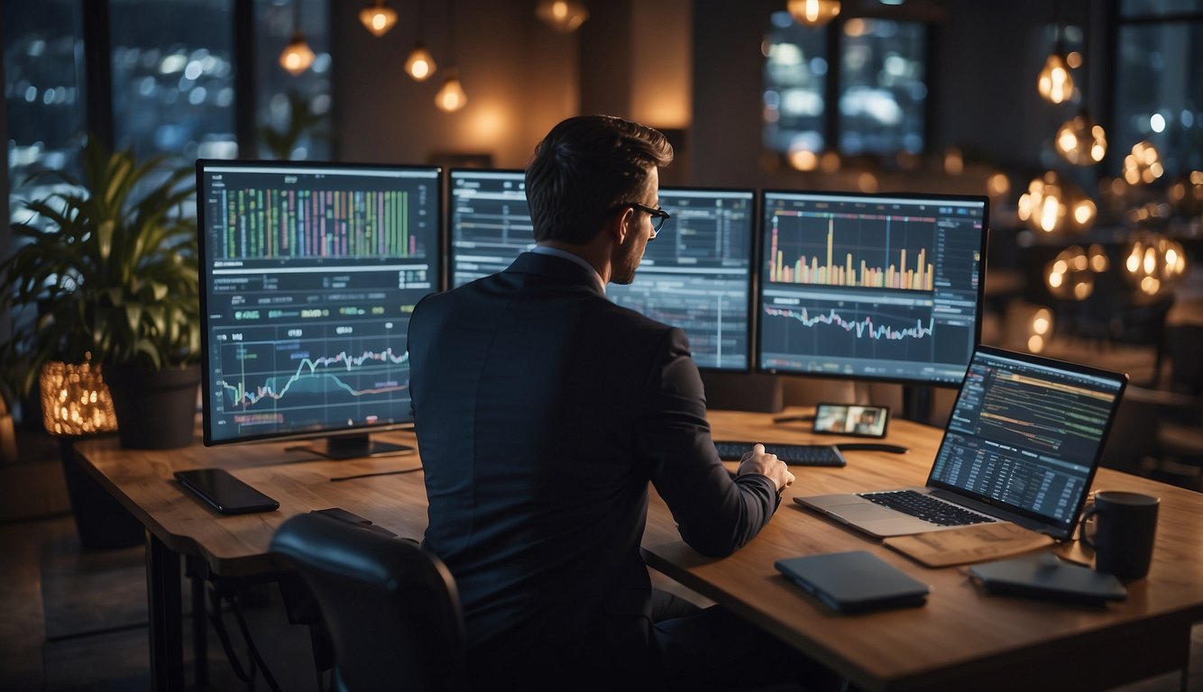 A person analyzing data and adjusting digital marketing strategies to increase profits