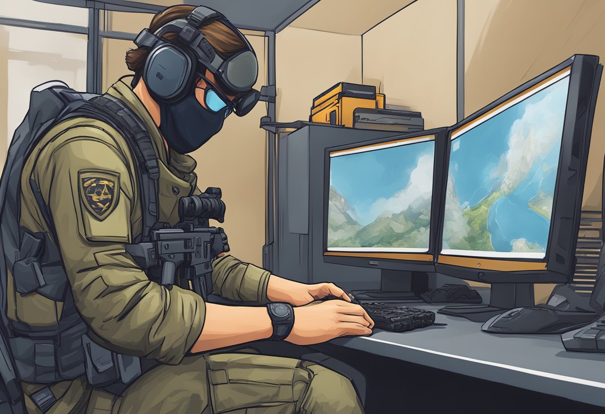 A player adjusting game settings for higher fps in Counter Strike 2