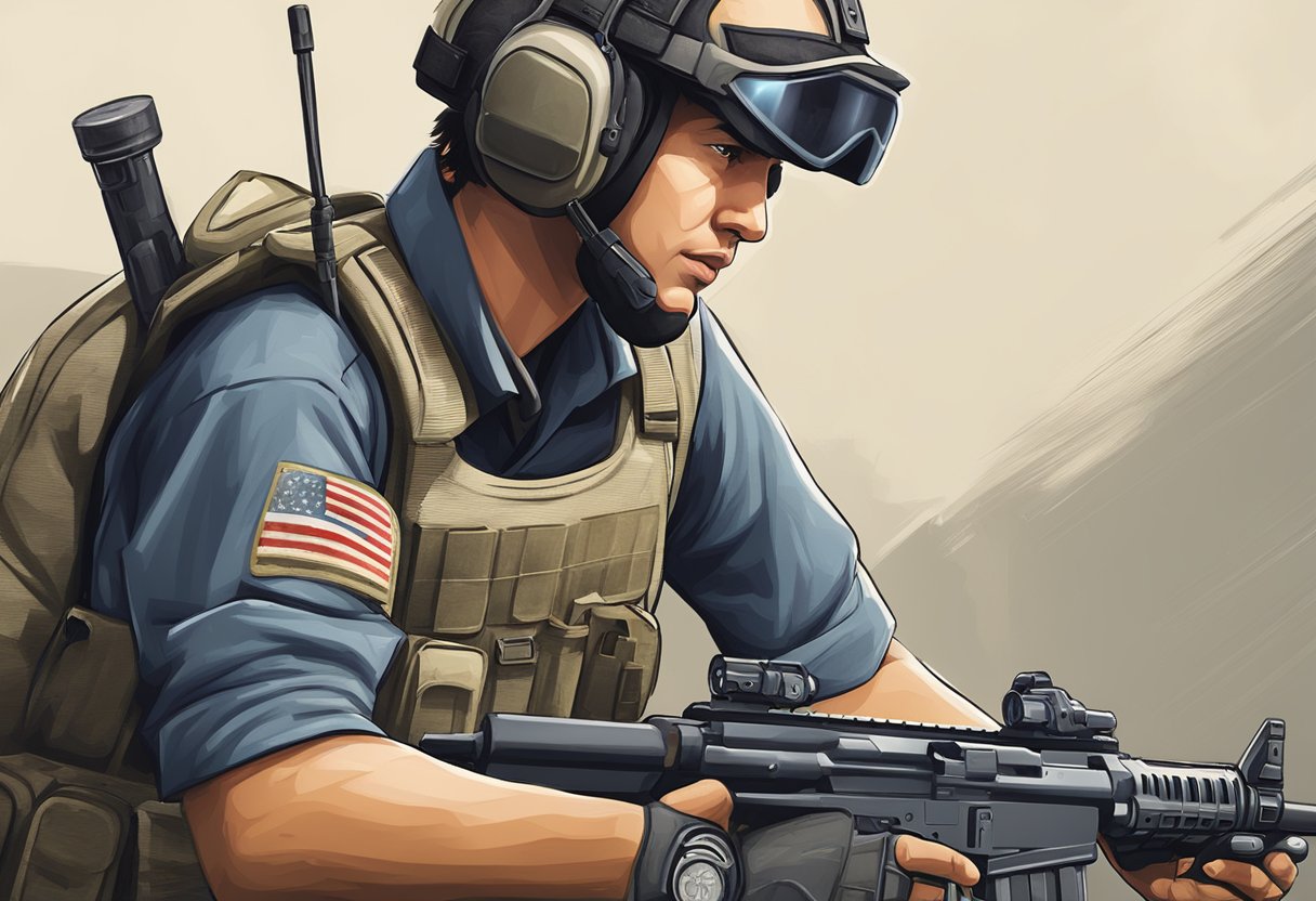 A player ranking up in Counter Strike 2, showing focus and determination while playing