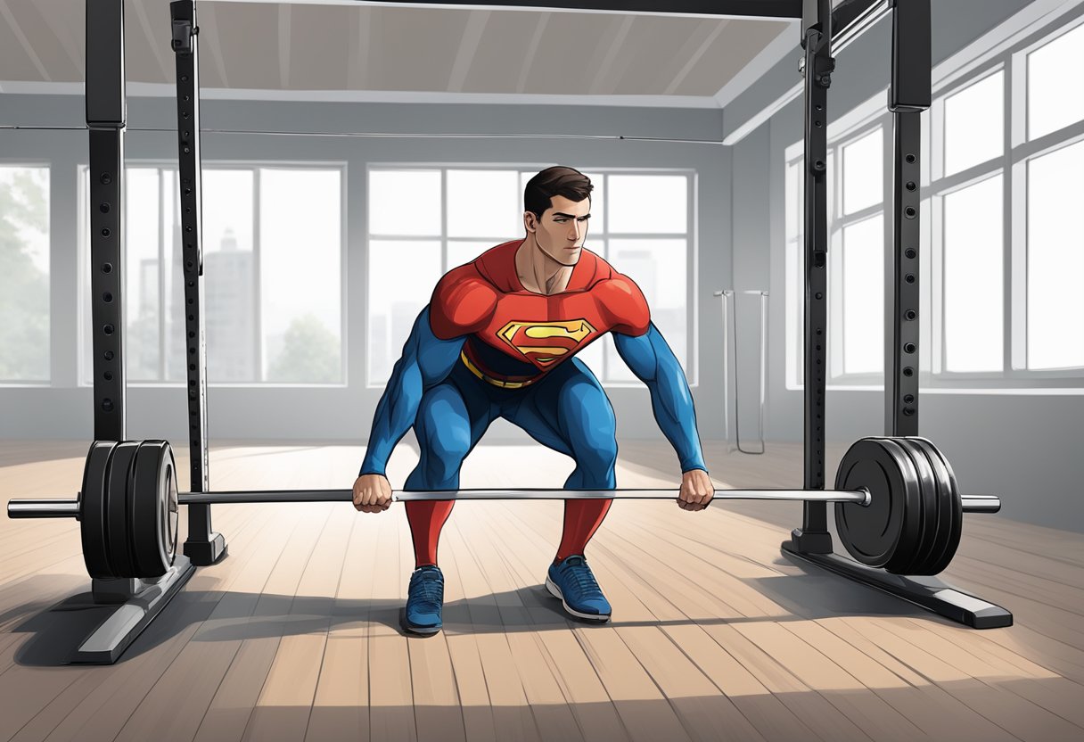 A person performing exercises to strengthen their lower back, such as deadlifts, bridges, and supermans, while following safety guidelines