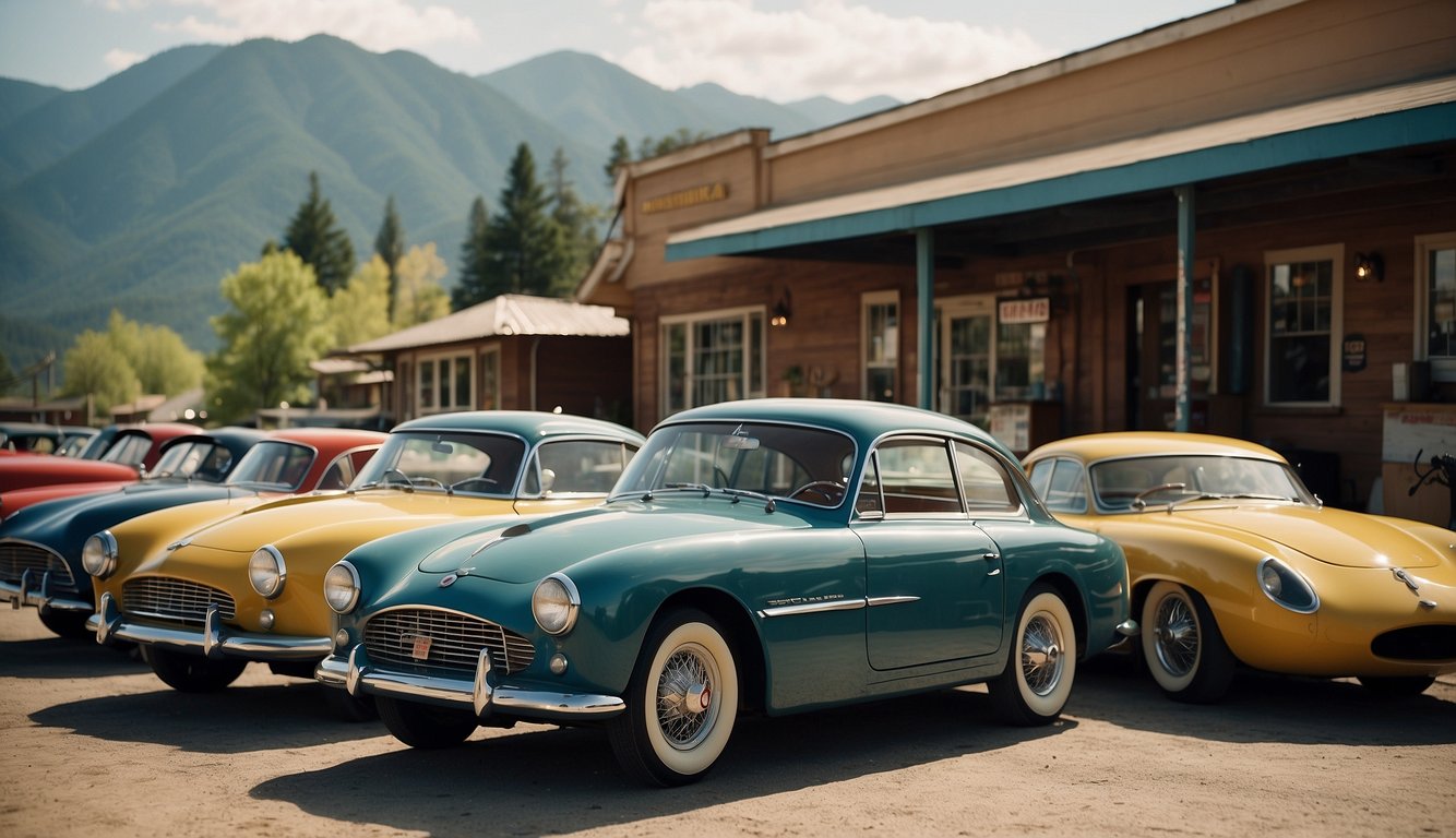 A lineup of iconic postwar sports cars
