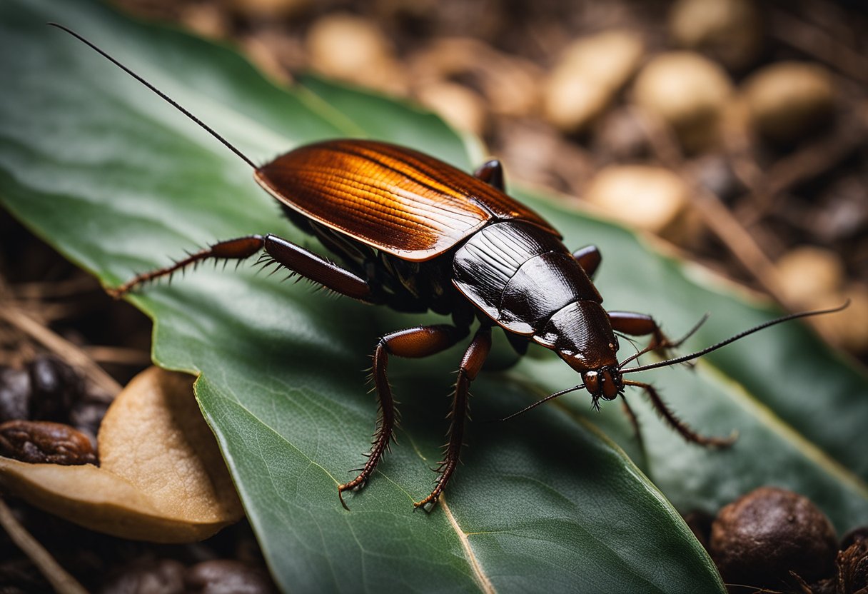 Various cockroach species in Sydney homes and businesses. Active, detailed illustrations of each species in their natural habitats