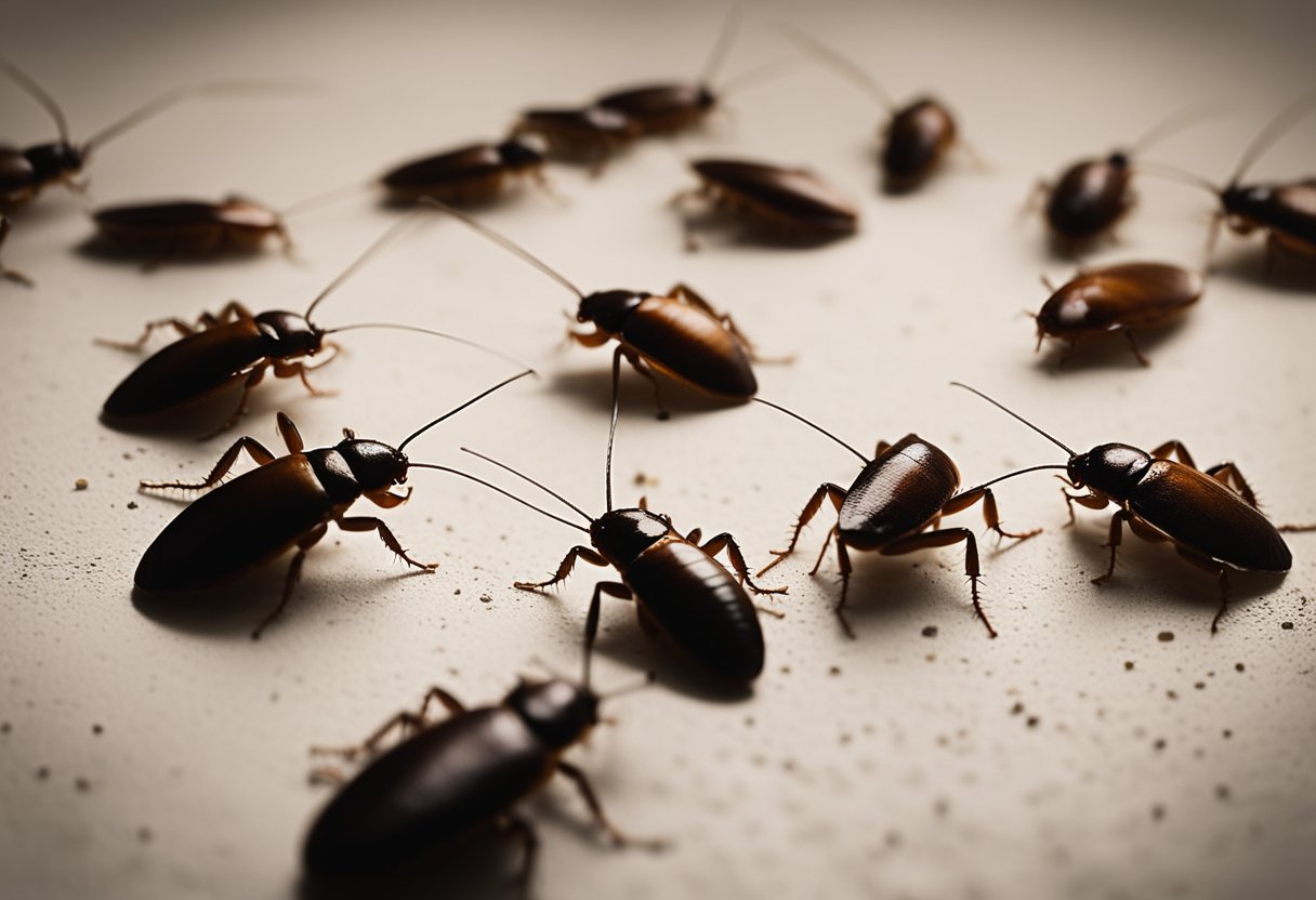 Cockroaches scurry across a kitchen floor, seeking out crumbs and hiding in dark corners. A variety of species, from the German to the American cockroach, infest Sydney homes and businesses