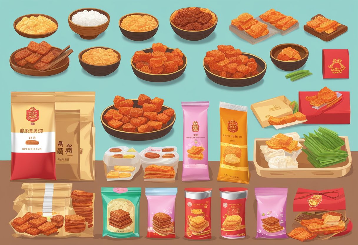 An individual customizes Bak Kwa gift sets for CNY corporate gifts