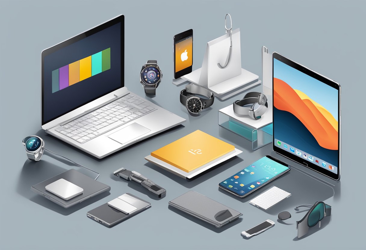A table displays various corporate gift categories and ideas, including tech gadgets, luxury items, and personalized accessories