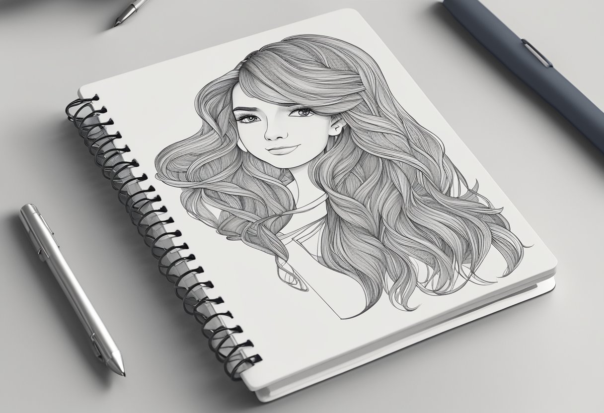 A handcrafted A5 notebook with personalized cover design and custom details