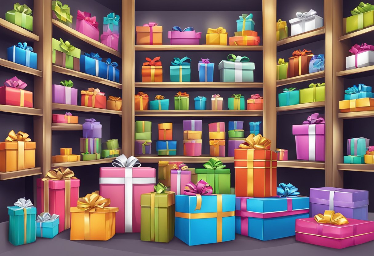 A colorful display of gift products at dc9 gifts pte ltd