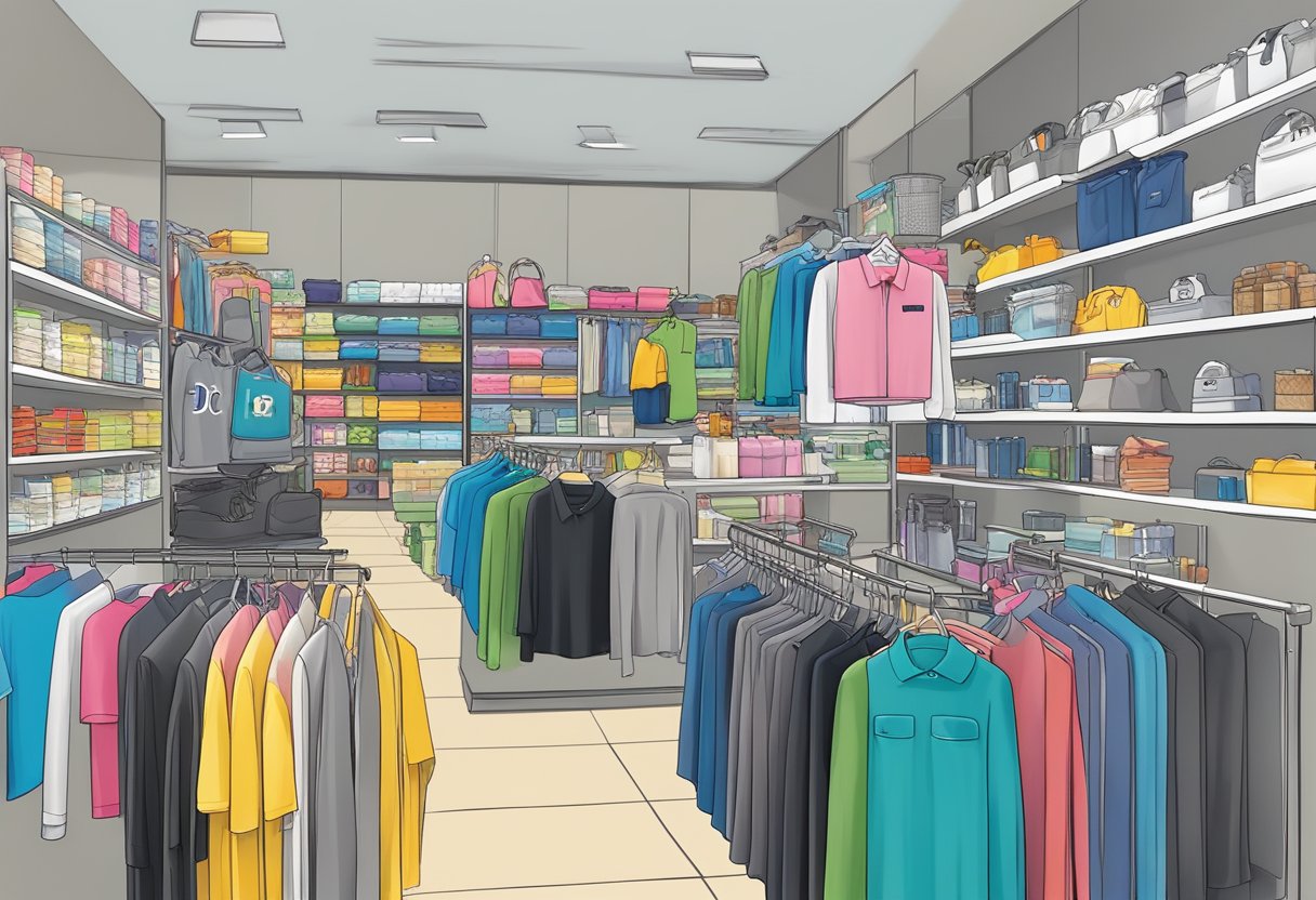 A display of various products and services offered by dc9 gifts pte ltd, including merchandise and promotional items