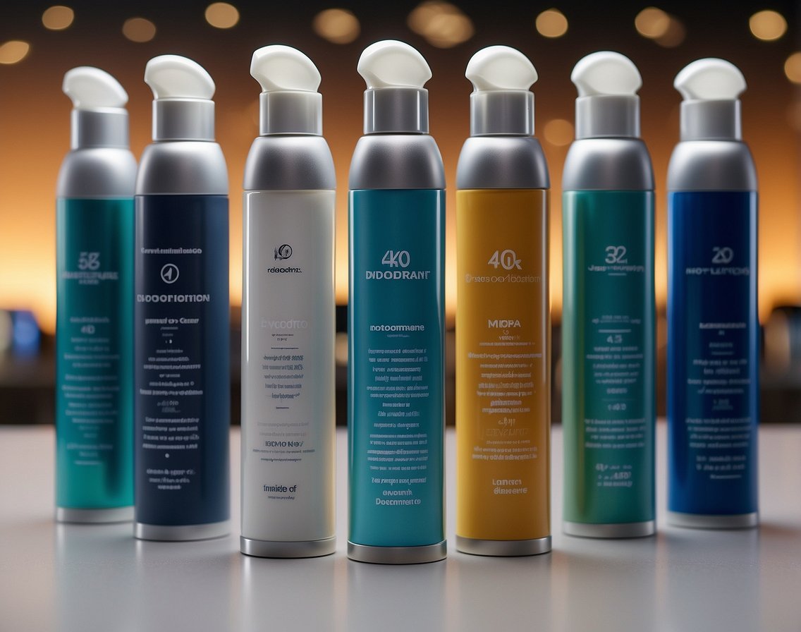 A timeline of deodorant evolution, from its invention to modern formulations, displayed in a chronological order