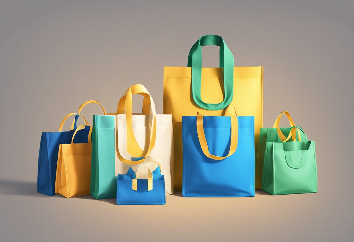 A nylon foldable shopping bag opens up, showcasing its durable material and spacious interior. Its compact size makes it easy to carry and store