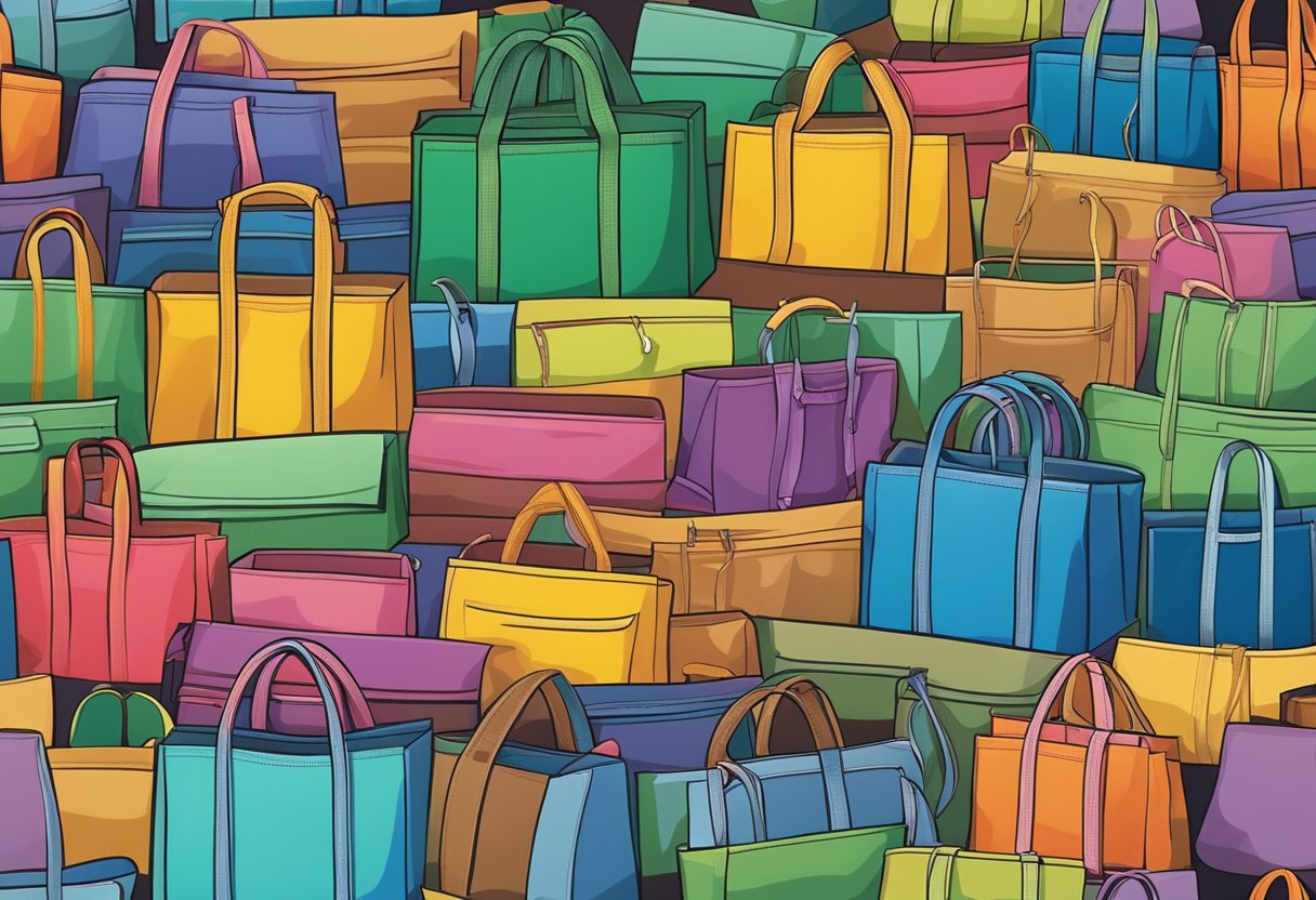 A colorful array of non-woven bags in various sizes and styles, showcasing their versatility and eco-friendly benefits for shopping, travel, and everyday use
