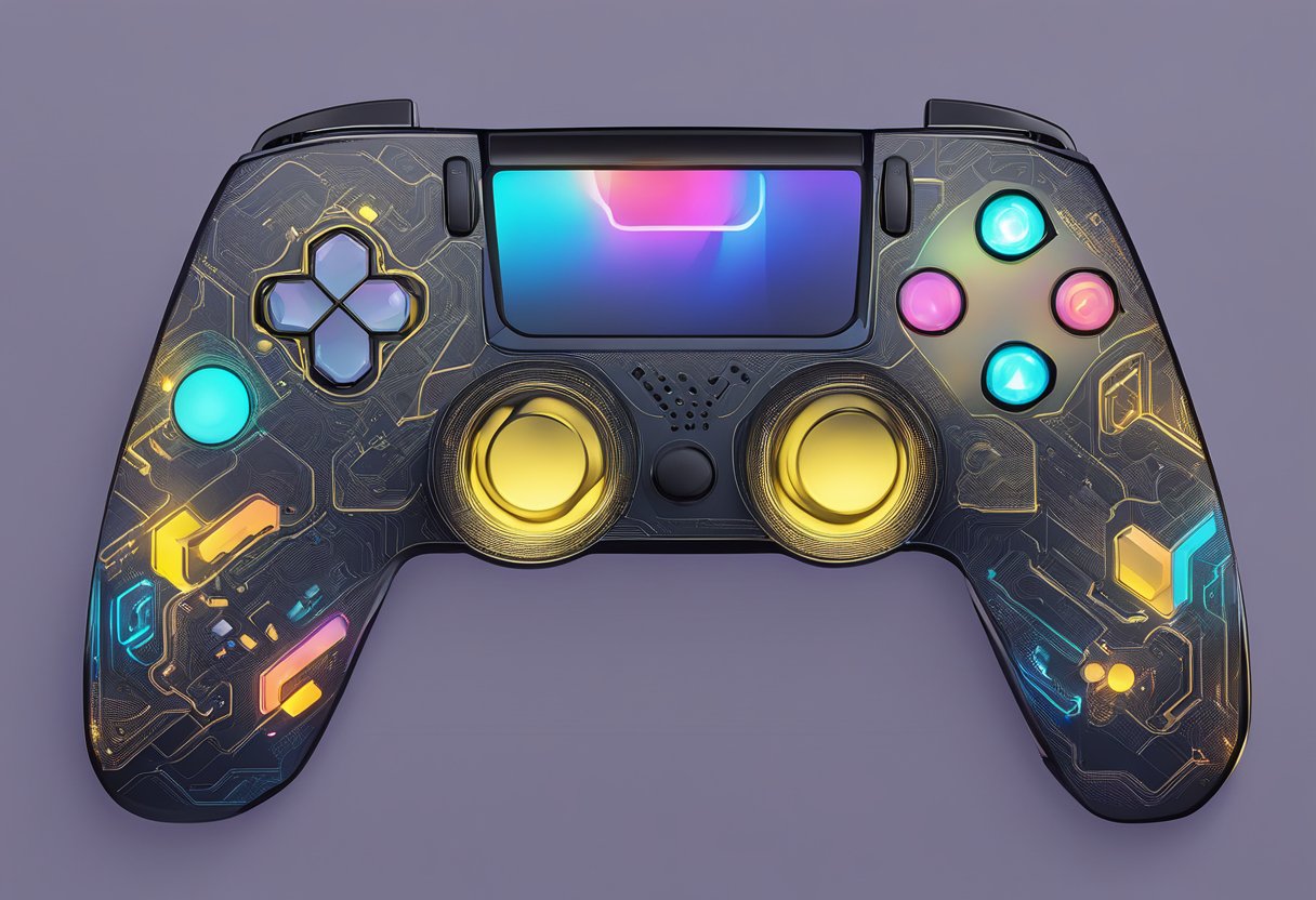A custom gaming pad with sleek, modern design, illuminated keys, and customizable RGB lighting