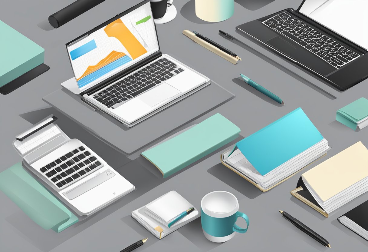 A sleek corporate notebook with customizable cover and elegant design elements